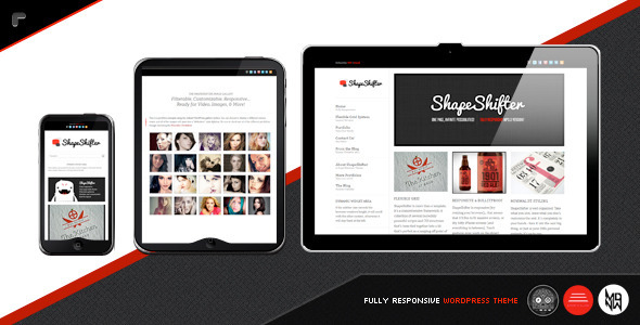 Shapes Shifter 2 - Responsive WordPress Portfolio Theme
