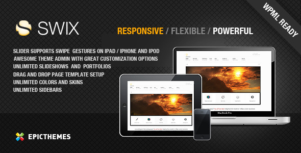 SWIX - Responsive WordPress Portfolio Theme