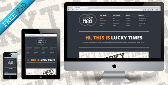 Lucky Times - Responsive WordPress Portfolio Theme