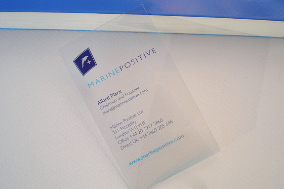 Clear Transparent Business Card