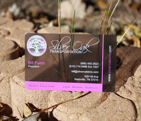 Clear Transparent Business Cards