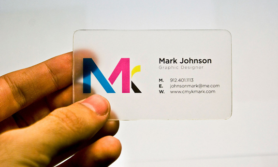 Clear Business Card Design