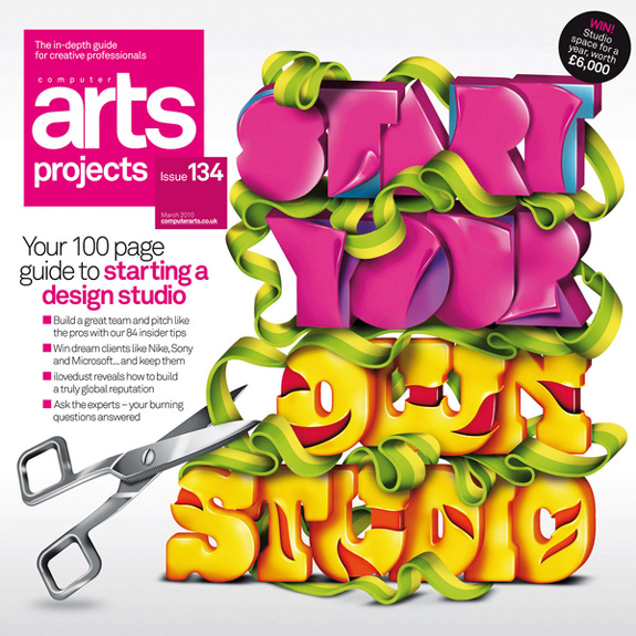 Typography Magazine Cover Design