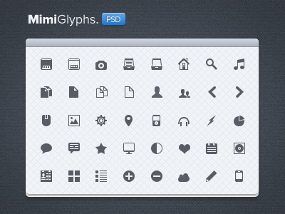 Mini Glyphs Symbols