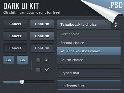 UI Kit - Free PSD Files Download
