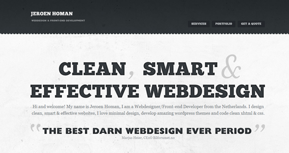 Best of Black and White Websites