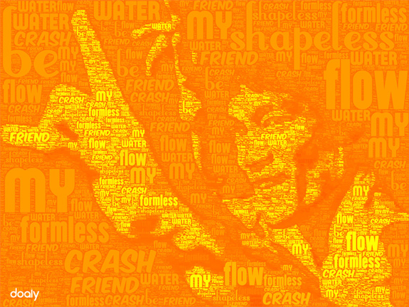 Bruce Lee Typography Poster