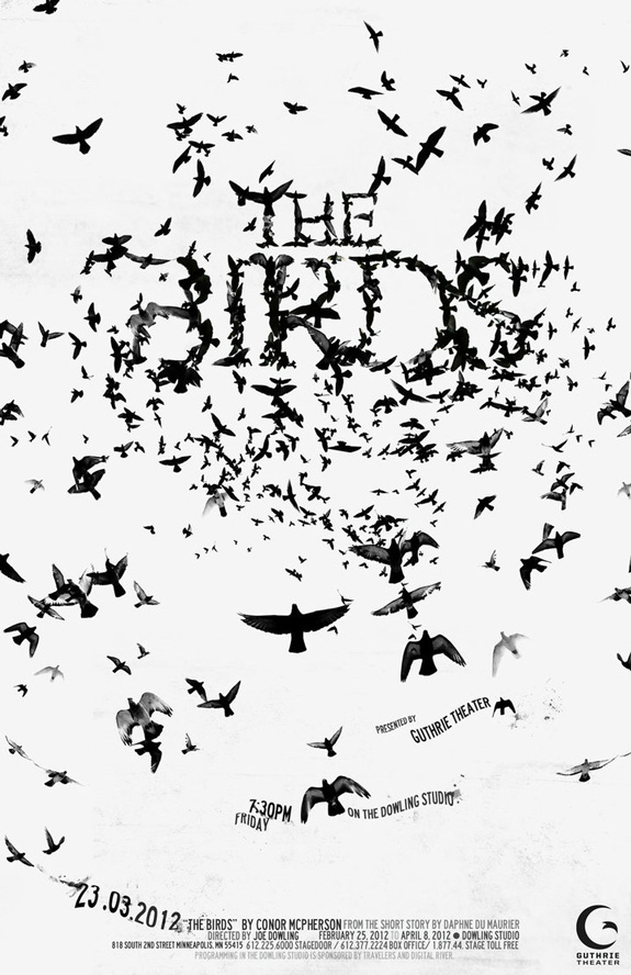 The Birds - Typography Poster