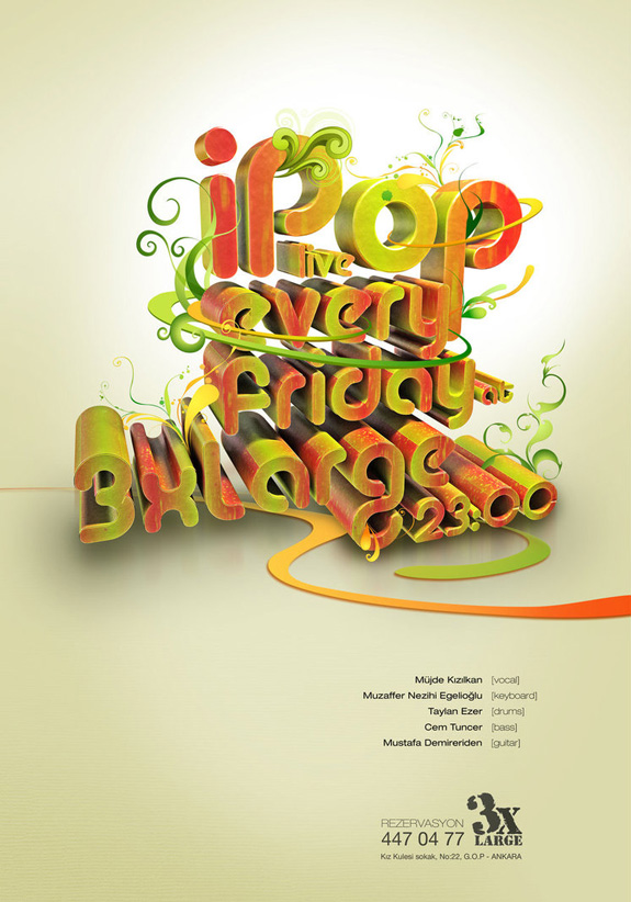 iPop - Typography Poster