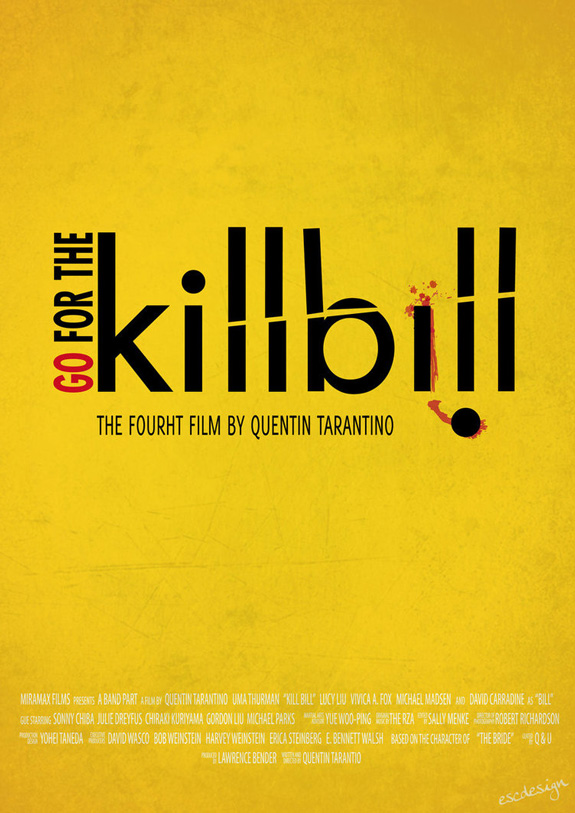 Kill Bill - Typography Poster