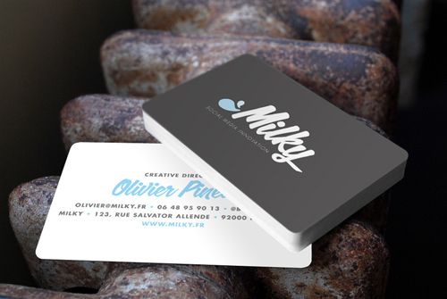 Milky Double-Sided Business Card