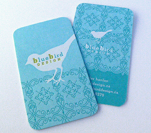 Blue Bird Business Card Design