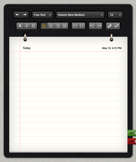Notepad Template