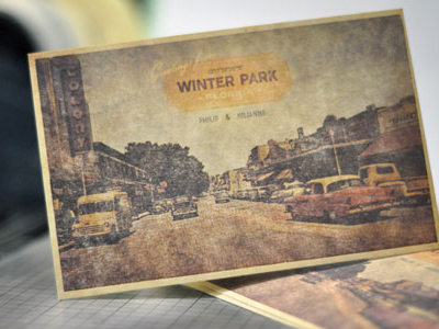 Winter Park - Postcard Design