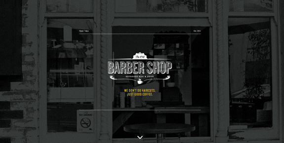 Old Barber Shop - Wide Website Design