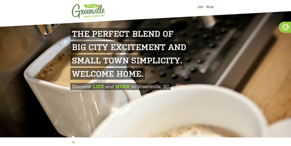 Life in Green Ville - Wide Website Design
