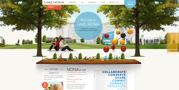 Lake Nona - Wide Website Design
