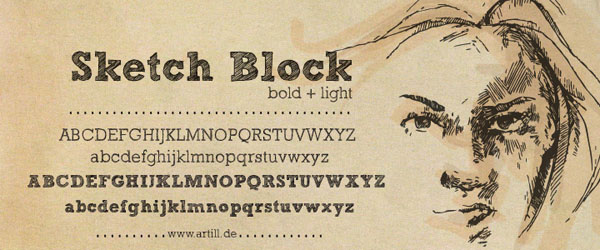 Sketch Block - Free Font