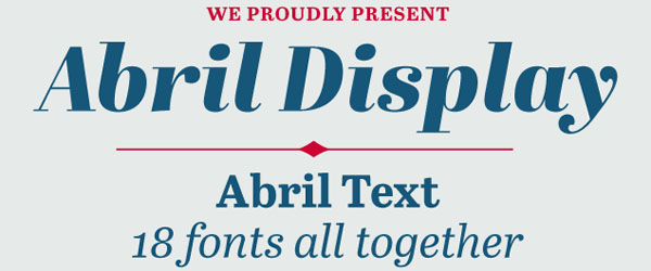 Abril - Free Fonts