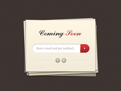 Coming Soon Page Template