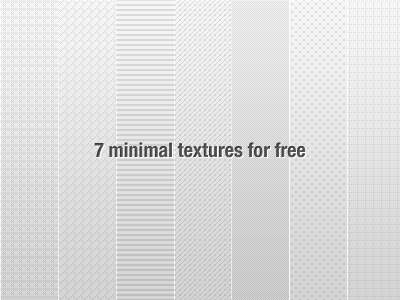 7 Minimal Textures For Free