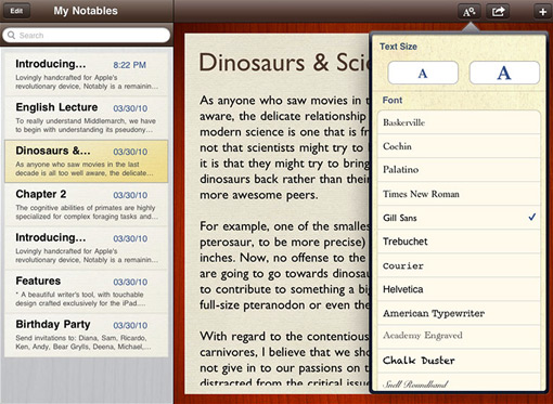 iPad App Designs