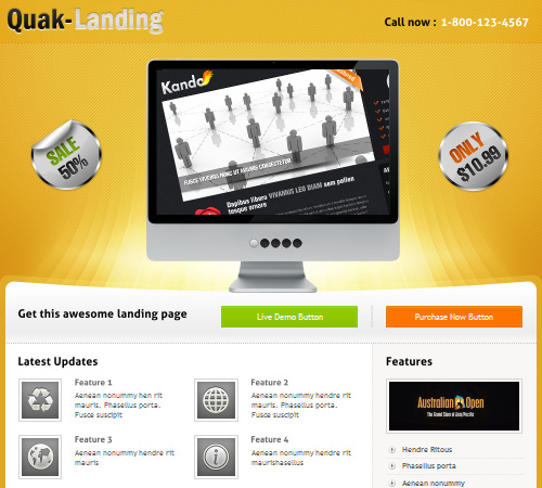 quak landing page