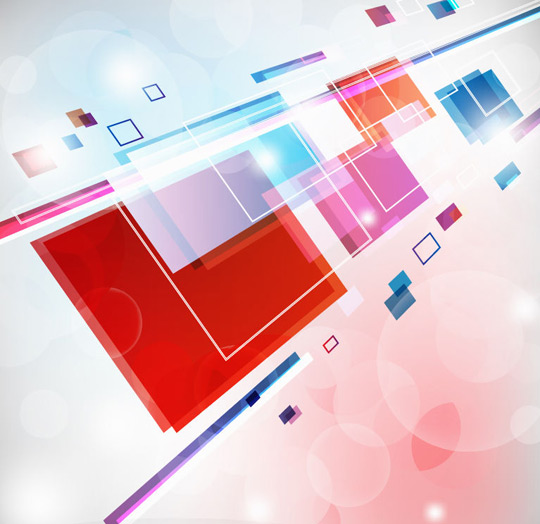 Abstract Square Colorful Background