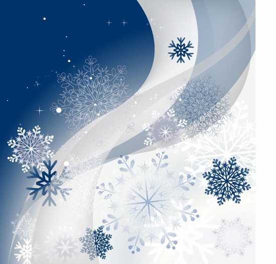 Winter Background Vector Graphic
