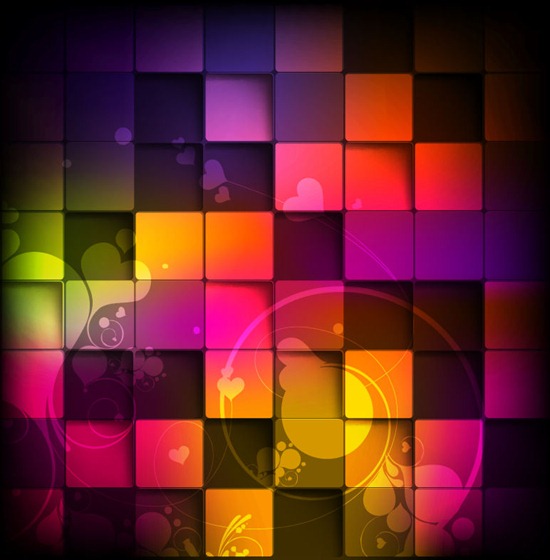 Colorful Squares Vector Background