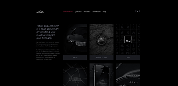Dark Website Designs