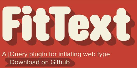 FitText -- jQuery plugin for inflating web type