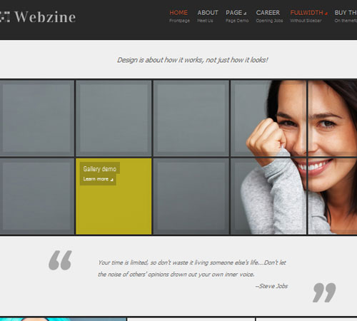 Webzine Magazine & Portfolio Responsive WordPress Theme