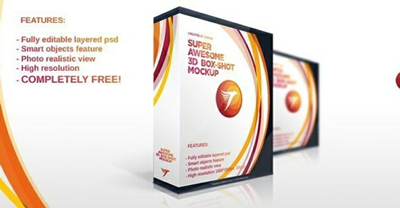 Free PSD: Software BoxSet Mockup