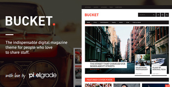 BUCKET - A Digital Magazine Style WordPress Theme