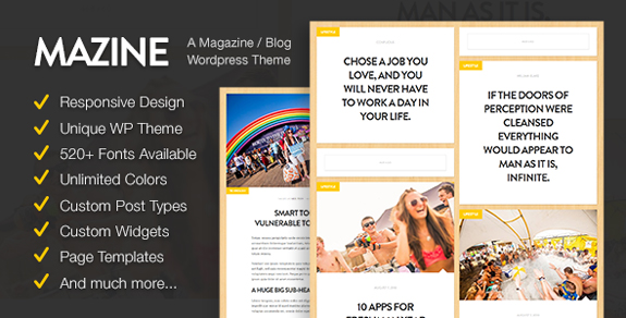 Mazine: Magazine / Blog WordPress Theme