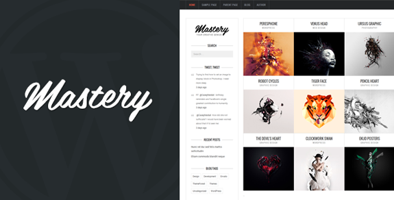Mastery - Portfolio WordPress Theme