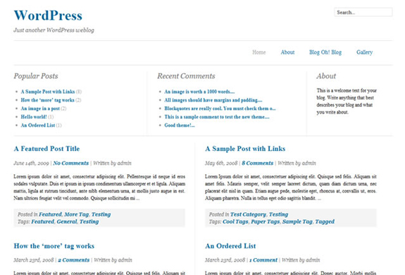 Grid Layout WordPress Themes