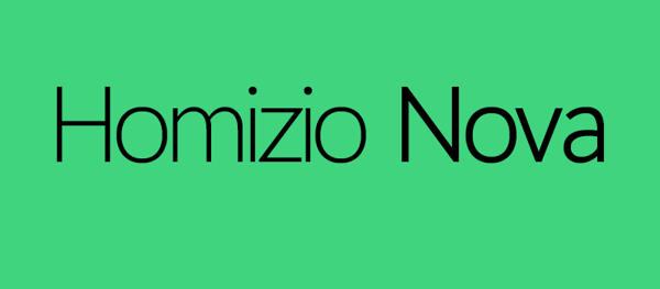Homizio Nova - A New Free Font Family