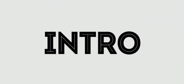 Intro free font