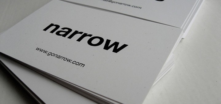 Simple Typography in Business Cards
